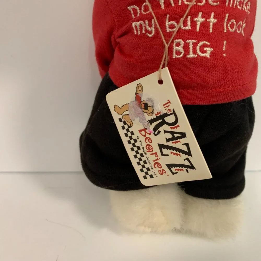 NWT Boyds Bear Uneeda Biggersize Plush Razz-Beary Super Cute & Funny Bear